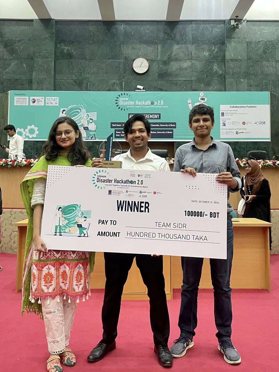 Champion, Disaster Hackathon 2.0